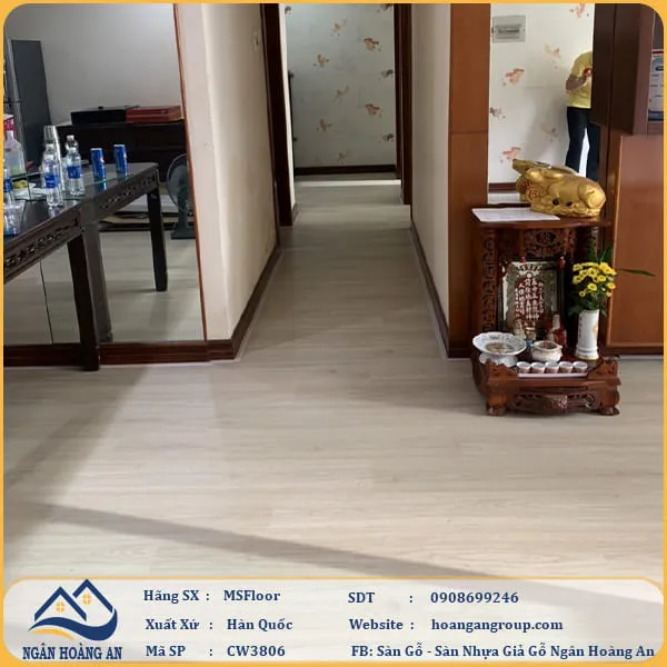 Sàn Nhựa Hèm Khoá MSFloor CW3806 4mm